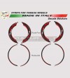 Factory Racing Wheel Stickers Kit - Yamaha R1 - R6