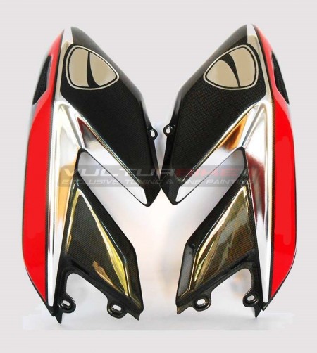 Pegatinas cromadas en los paneles laterales - Ducati Hypermotard 796/1100 