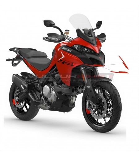 Autocollants Red Airbox Tip - Ducati Multistrada 