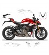 Kit adhesivo de diseño blanco - Ducati Streetfighter V4 / V4S 