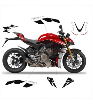 Kit de pegatinas de diseño negro - Ducati Streetfighter V4 / V4S 