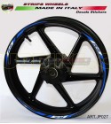 Pegatinas azules negras para ruedas de motocicleta - Yamaha R6