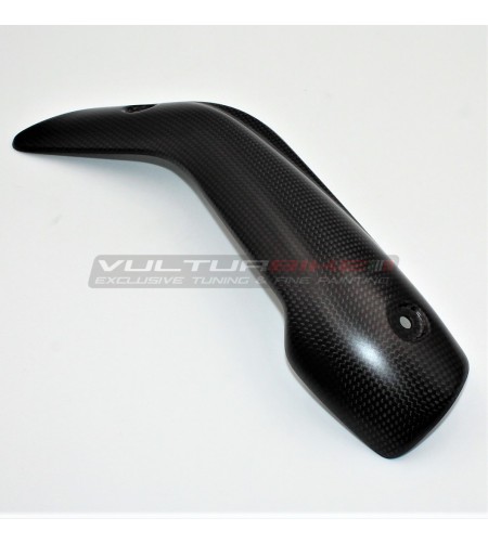 Escudo térmico de fibra de carbono para colector de escape completo Akrapovic - Ducati Multistrada V4 