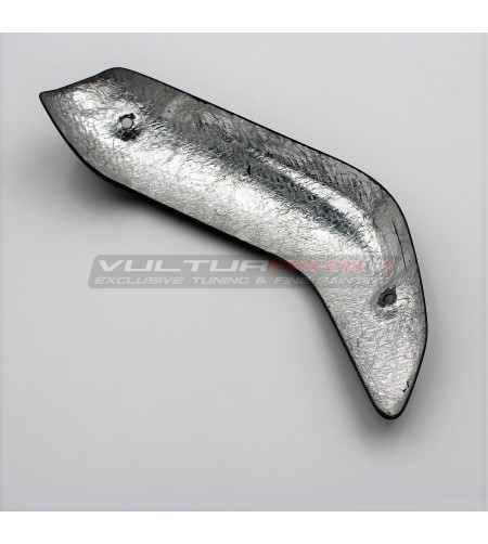 Bouclier thermique en fibre de carbone pour collecteur d’échappement complet Akrapovic - Ducati Multistrada V4 