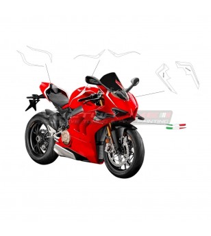 Panigale SP kit adhesivo de diseño blanco - Ducati Panigale V4 / V4S / V4R 