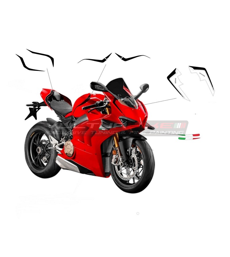 Panigale SP black Design Aufkleber Kit - Ducati Panigale V4 / V4S / V4R 
