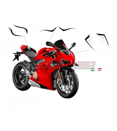 Panigale SP kit de pegatinas de diseño negro - Ducati Panigale V4 / V4S / V4R 
