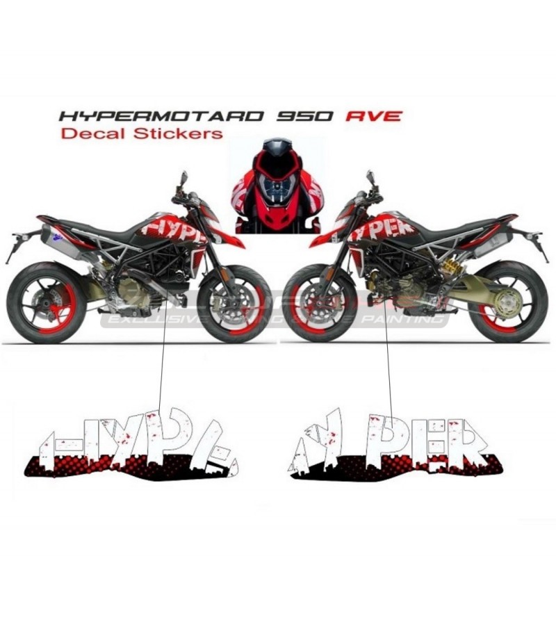 Replik RVEe Klebstoffe Für Seitenverkleidungen - Ducati Hypermotard 950 