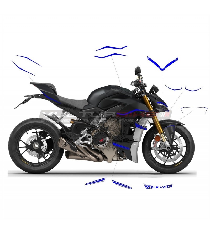 Kit de pegatinas de color azul - Ducati Streetfighter V4 / V4S 
