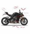 Kit d’autocollants de couleur rouge Ducati - Ducati Streetfighter V4 / V4S 