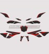 Stickers Kit Factory Racing red version - Yamaha R1 2015-2018 