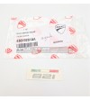 Original Aufkleber Ducati Monster 821 silber mit Fahne 