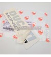 Autocollant original Ducati Monster couleur argent noir 