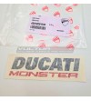 Original sticker Ducati Monster red and black 