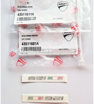 Original schwarze Aufkleber für Schwanz Ducati Monster 821 
