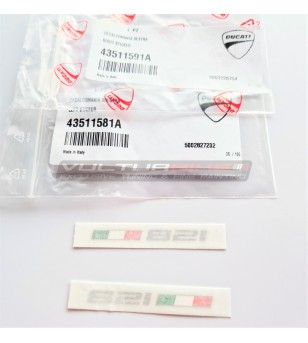 Pegatinas plateadas originales para Ducati Monster de cola 821 