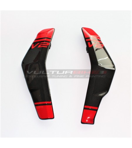 Cache-radiateurs carbone personnalisés - Ducati Streetfighter V2