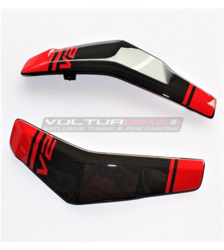 Cache-radiateurs carbone personnalisés - Ducati Streetfighter V2