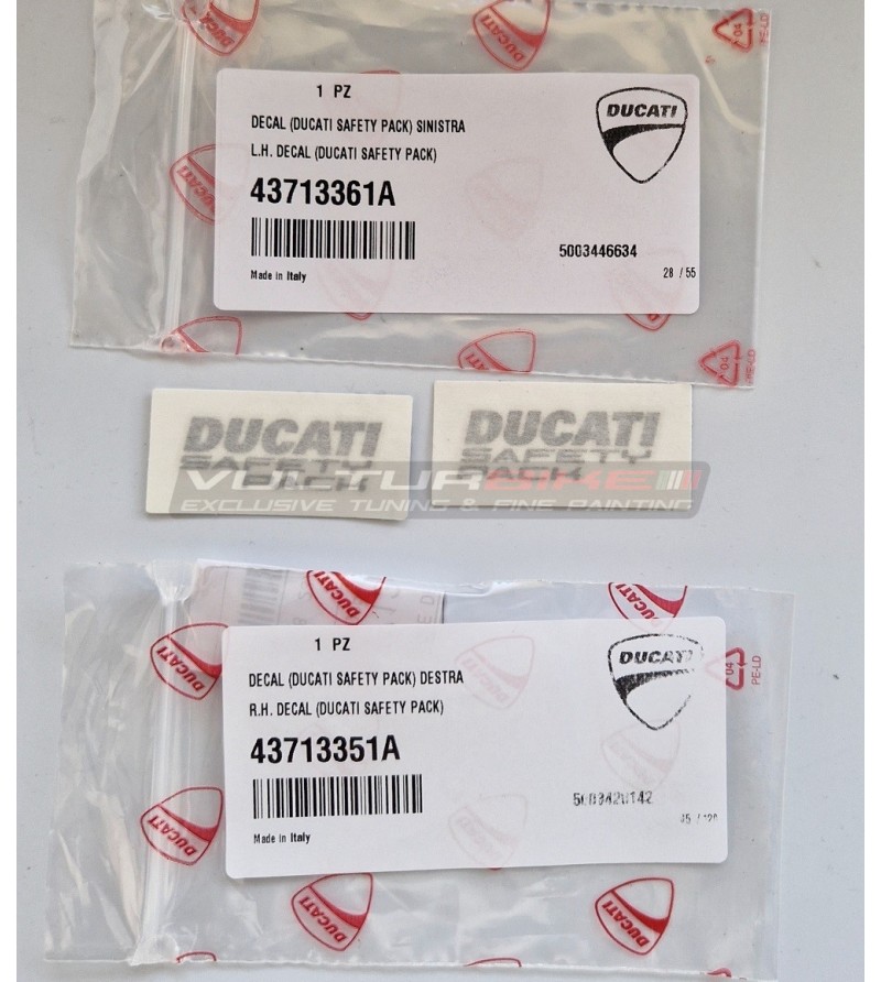 Par de pegatinas de guardabarros de todos los modelos - Ducati Safety Pack
