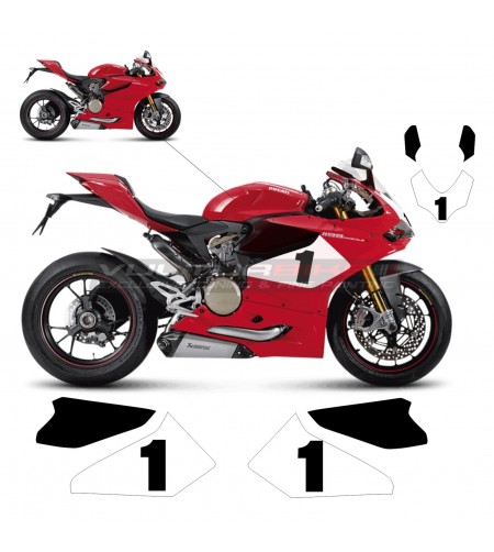Aufkleber Kit komplett anpassbare Anzahl - Ducati Panigale 899 / 1199 