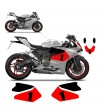 Kit de pegatinas blancas personalizables para motocicletas - Ducati Panigale 899 / 1199 