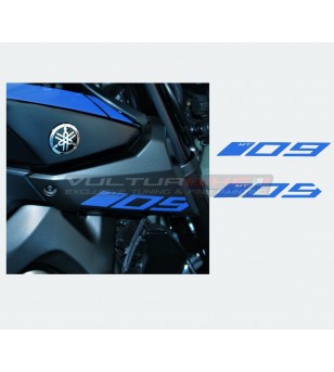 Autocollants carénages latéraux moto - Yamaha MT-09 2017 / 2020