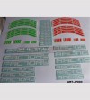 Universal colored Factory Racing stickers 