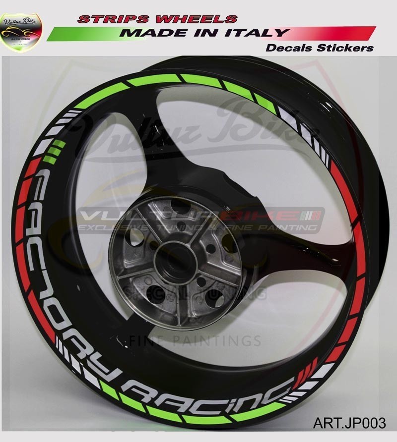 Autocollants universels colorés factory racing 