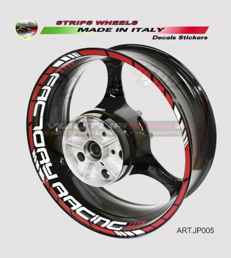 Adesivi universali colorati Factory Racing 