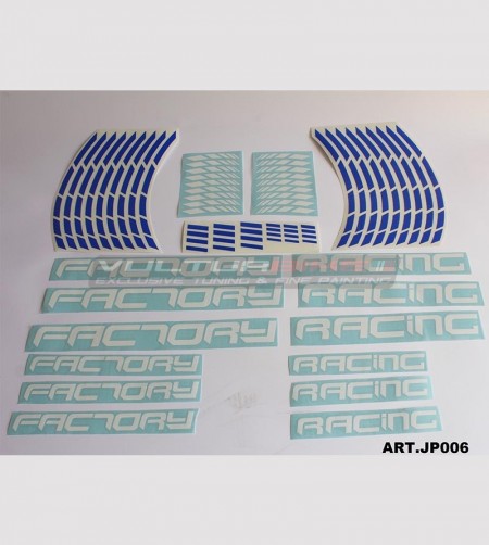 Autocollants universels colorés factory racing 
