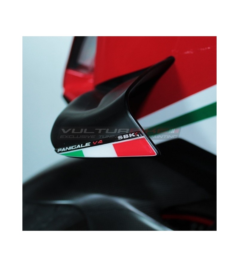 3D tricolor SBK flags for fins - Ducati Panigale V4 / V4S 2022