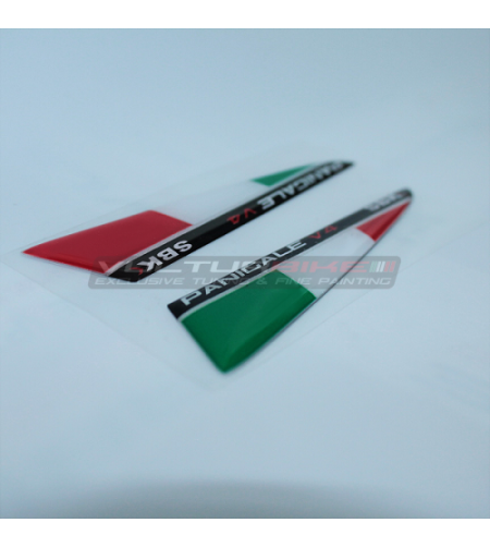 Banderas SBK tricolores 3D para aletas - Ducati Panigale V4 / V4S 2022