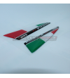 3D tricolor SBK flags for fins - Ducati Panigale V4 / V4S 2022
