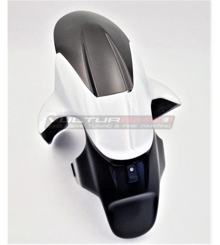 Guardabarros delantero de carbono - Multistrada V4S (ICEBERG WHITE) 