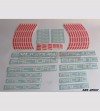Universal colored Factory Racing stickers 