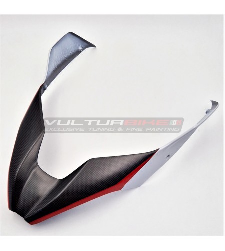 Cubierta superior de carbono para puntera - Ducati Multistrada V4S (ICEBERG WHITE) 