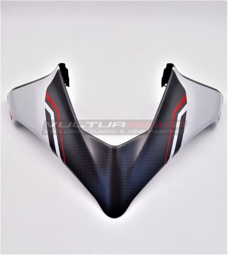 Bulle carbone sur mesure - Ducati Multistrada V4S (ICEBERG WHITE) 
