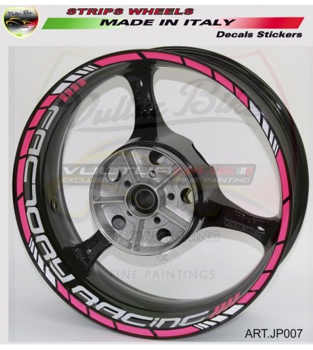 Universal colored Factory Racing stickers 