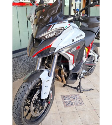Carbon-Oberseite für Zehenkappe - Ducati Multistrada V4S (ICEBERG WHITE) 