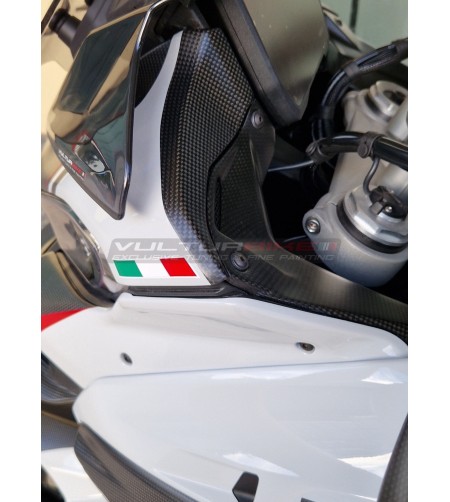 Custom Carbon Verkleidung - Ducati Multistrada V4S (ICEBERG WEISS) 