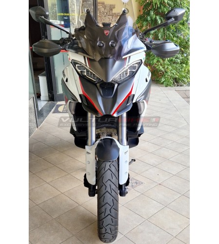 Carenado de carbono personalizado - Ducati Multistrada V4S (ICEBERG WHITE) 