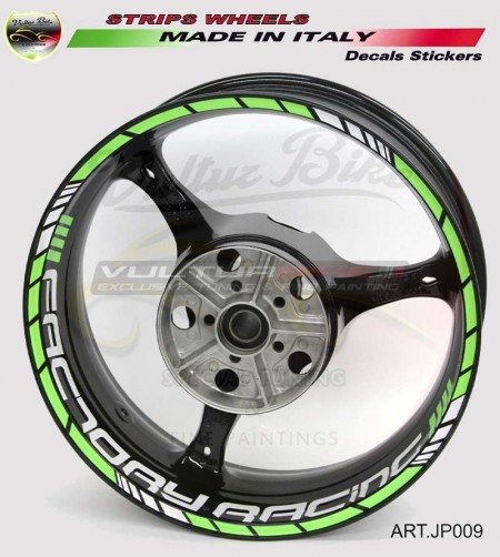 Universal colored Factory Racing stickers 