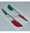 Italian tricolor flags resin for fins - Ducati Streetfighter V2 