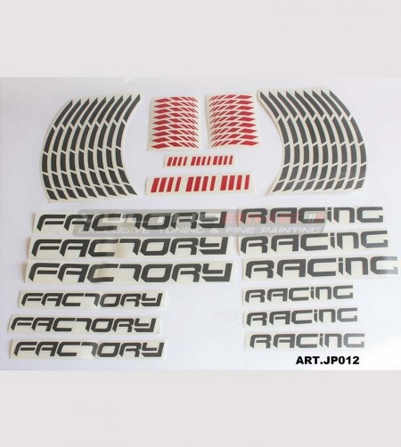 Autocollants universels colorés factory racing 