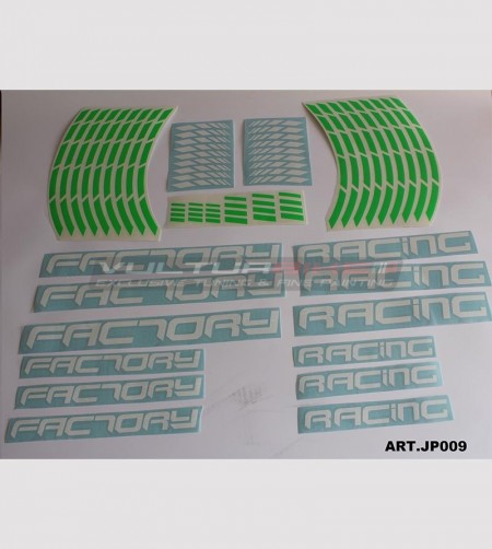 Fabrik Racing farbige Universal Aufkleber 