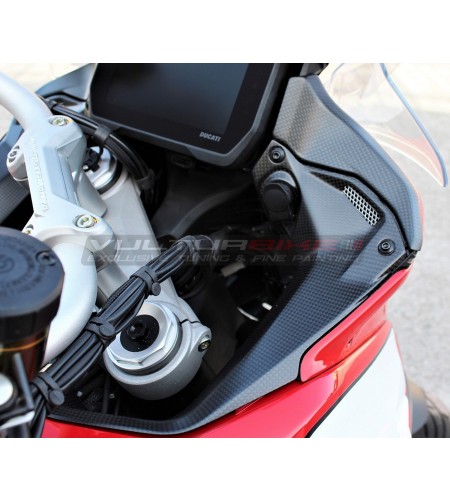 Carbon Verkleidung im Sonderanfertigungsdesign - Ducati Multistrada V4 aviator grau 