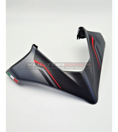 Cupolino in carbonio design personalizzato - Ducati Multistrada V4 aviator grey 