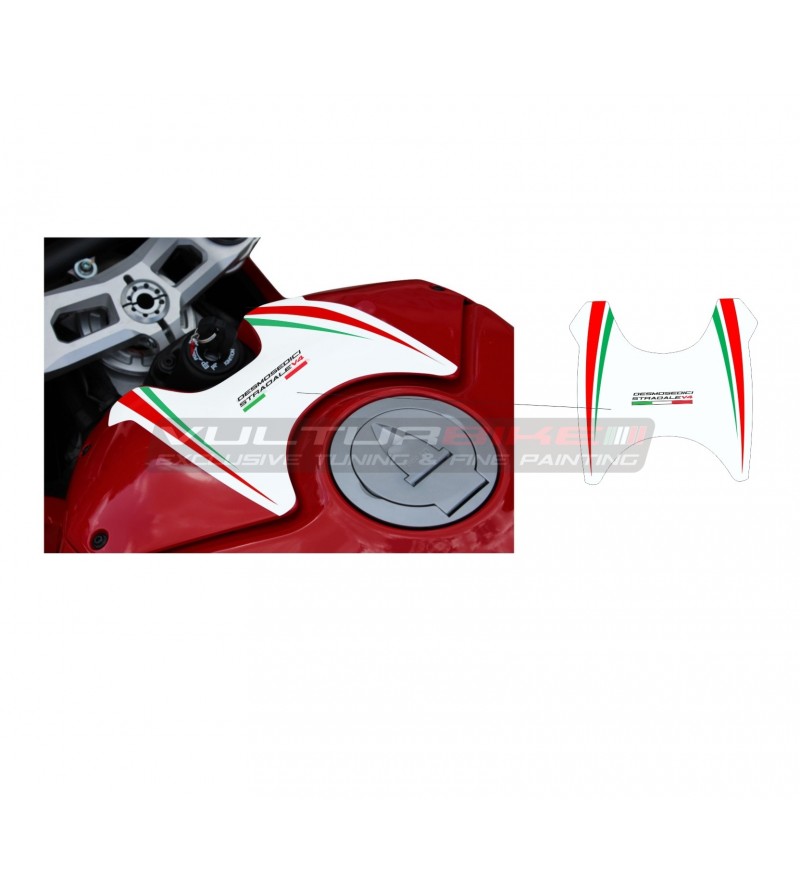Tricolor sticker for tank - Ducati Panigale V4 2018 / 2021 