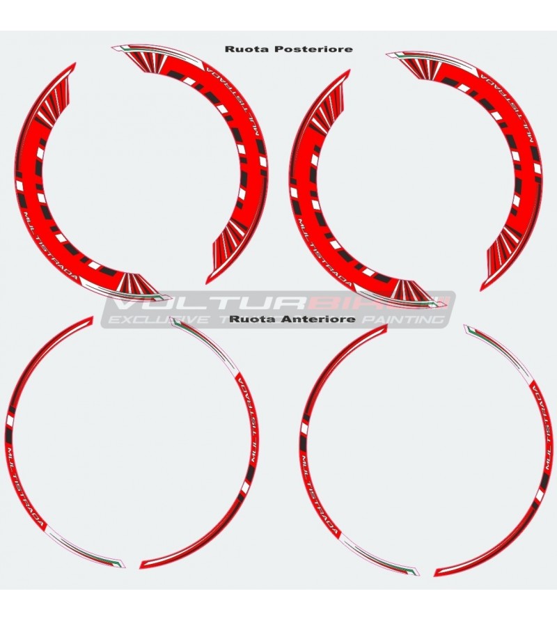 Adhesive profiles special kit for wheels - Ducati Multistrada 1200/1260 