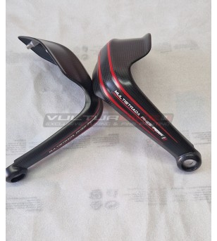 Benutzerdefinierte Carbon-Handprotektoren - Ducati Multistrada V4 Pikes Peak 